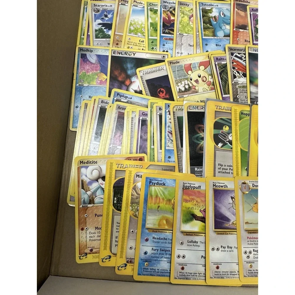 Huge mid era pokemon card lot plus some vintage, rares, pop series, ereaders DMG